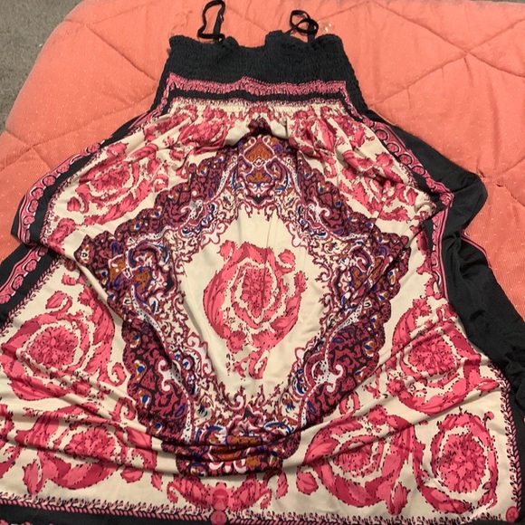 Cristinalove | Dresses | Christina Love Scrunched Silky Sun Dress | Poshmark